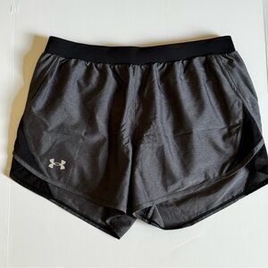 Under Armour Women’s Gray Loose Elastic Drawstring Waist Athletic Short Medium